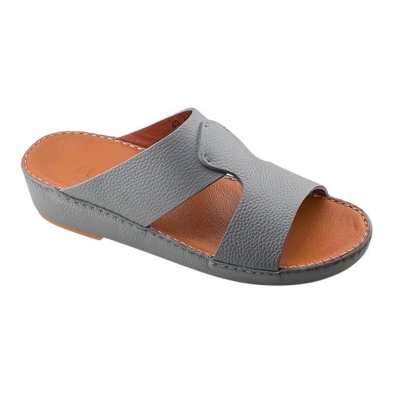 AJYAD Handmade Arabic Sandals For Men | Outdoor Mens Slippers | Everyday Flip Flops Open Toe | Arabic Genuine Shamwa Leather | New Design | Tan Footbed | Comfortable & LightWeight - Image 1
